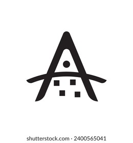 A tower logo design icon simple.