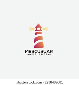 tower logo icon gradient colorful