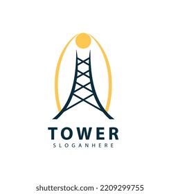 Symbol für das Tower-Logo, Vektorsymbol, Design-Illustrationsvorlage