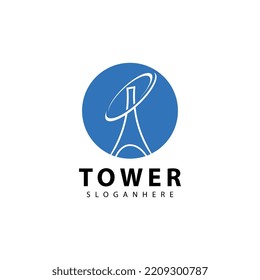 Tower logo symbol vector icon design illustration template