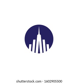 Tower logo template vector icon design