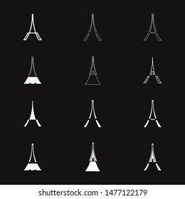 tower logo vector icon illustration