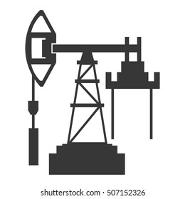 tower oil exploration industry vector illustration design