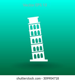 Tower of Pisa vector illustration