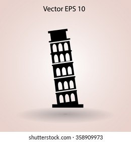 Tower Of Pisa Vector Illustration