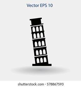 Tower Of Pisa Vector Illustration