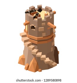tower polygon art