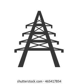 tower power energy technology icon. Isolated and flat illustration. Vector graphic