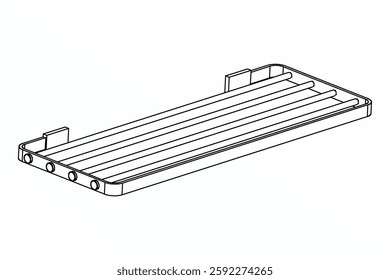 Tower Rack, bathfittings accessories bathroom fittings vector illustrator