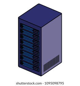 tower server isometric icon