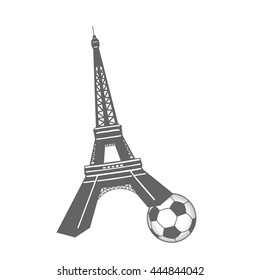 tower set foot on a soccer ball