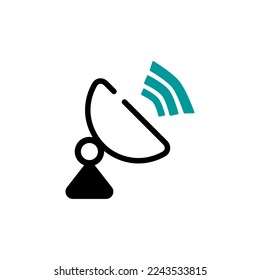 Plantilla de logotipo de Icono de la antena de la Torre Icono de vectores Ilustración