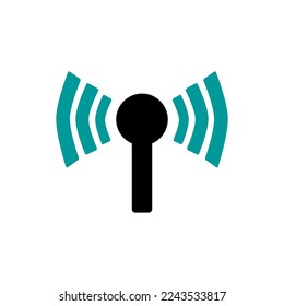 Tower Signal Antenna Icon Vector Illustration Logo Template