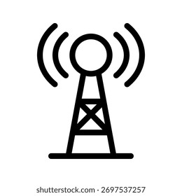 Sinal de Torre do Conjunto de Ícones de Inteligência Artificial