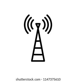 tower signal icon vector template 