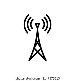 tower signal icon vector template 