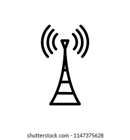 tower signal icon vector template 