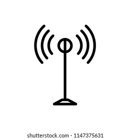 tower signal icon vector template 