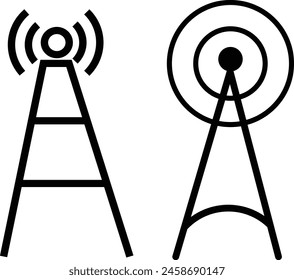 tower signal icon vector template eps 10.