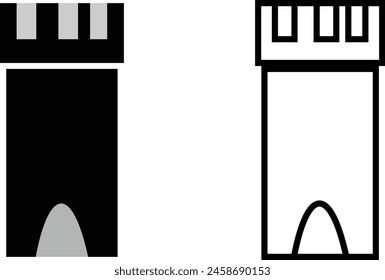 tower signal icon vector template eps 10.