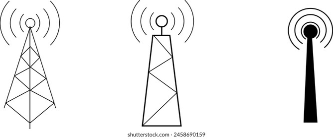 Plantilla de Vector de señal de torre eps 10.