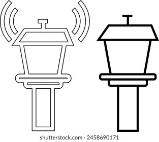 tower signal icon vector template eps 10.