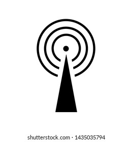 Tower Signal Icon. Wireless Connection.Transmitter, Transmission Symbol for Design Elements, Websites, Presentation and Application - Vector.