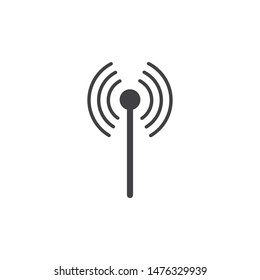 tower signal logo icon vector illustration design