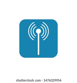 tower signal logo icon vector illustration design