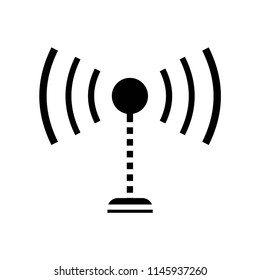 Tower signal symbol icon vector icon. Simple element illustration. Tower signal symbol symbol design. Can be used for web and mobile.