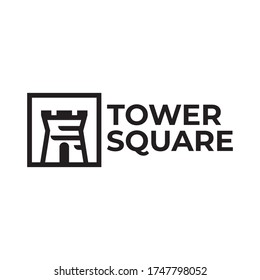 tower square logo vector illustration