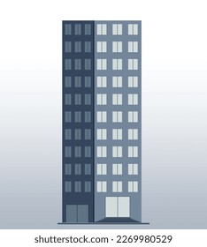 Tower Tall City building Illustration, Skyscraper Real Estate habitable building Silhouette