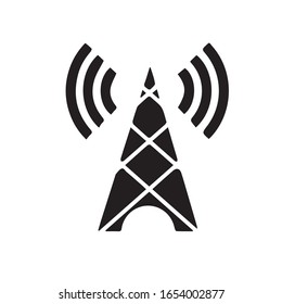 Tower Transmisiones icono vectorial moderno y simple símbolo plano para sitio web, móvil, logotipo, aplicación, UI