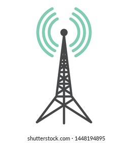 Tower Transmitter Icon Vector Illustration Stock Vector (Royalty Free ...