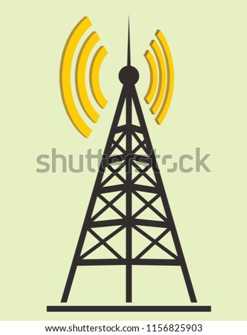 tower transmitter silhouette