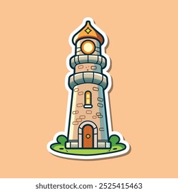 Tower vector art illustration design