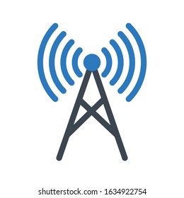 tower vector glyph  color icon  