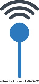 tower vector glyph color icon 