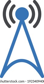 tower vector glyph colour icon