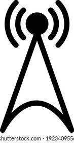 tower vector glyph flat icon