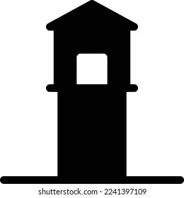 tower  Vector illustration on a transparent background. Premium quality symmbols. Glyphs vector icons for concept and graphic design.