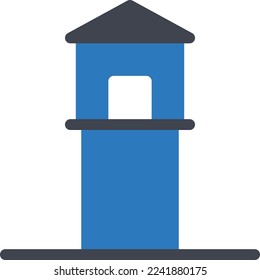 tower  Vector illustration on a transparent background. Premium quality symmbols. Glyphs vector icons for concept and graphic design.