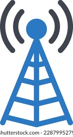ilustración del vector de torre sobre un fondo transparente. Símbolos de calidad superior. Iconos vectoriales de glifos para diseño de conceptos y gráficos. 

