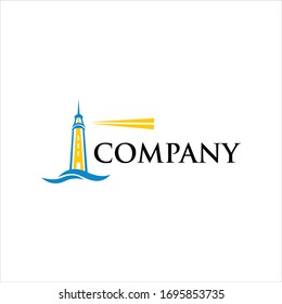 tower vector logo graphic modern abstract
