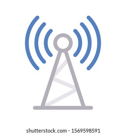 tower vector thin line icon 