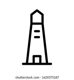 tower vector thin line icon