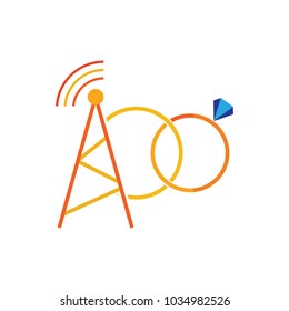 Tower Wedding Logo Icon Design