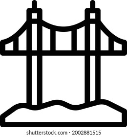 tower with white background.tower is a symbol of construction. thin line icon.