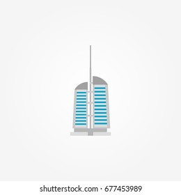 Towers city business architecture, apartment and office building, urban landscape. Design Vector Illustration
