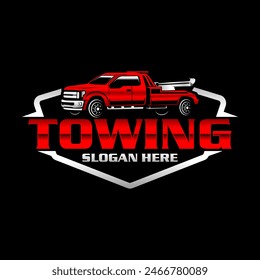 towing auto car logo template Crane Service